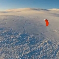 NORSKO - Dyranut snowkiting z Dronu